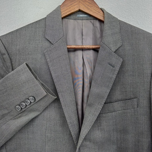 Bonobos Other - BONOBOs Grey Slim Fit Wool Blend Suit Blazer Jacket 38R Double Vented Preppy